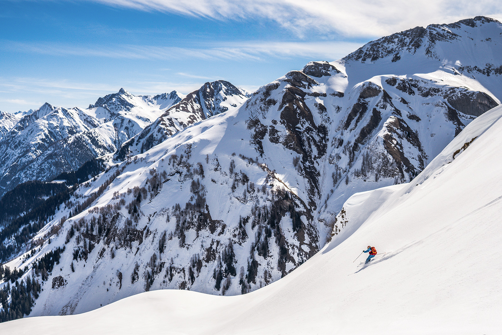 Skifahrer im Allgäu